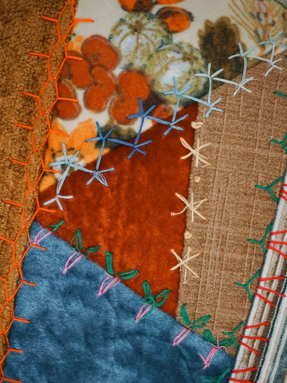 Vintage Handmade Patchwork Pillow